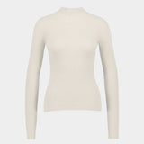 Pull Mockneck - Courreges - Coton - Blanc