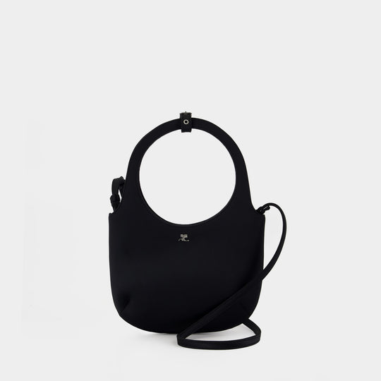 Sac Porté Épaule Holy - Courreges - Satin - Noir