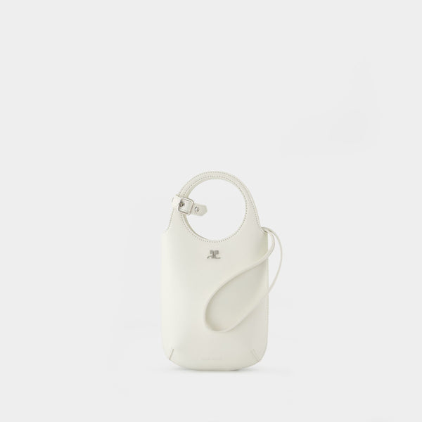 Sac À Main Slim Holy - Courreges - Cuir - Blanc