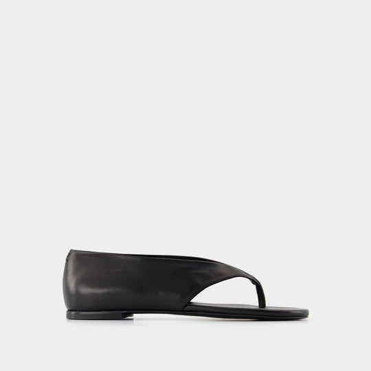 Sandales- Courreges - Cuir - Noir