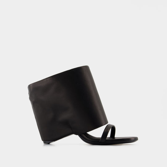 Sandales - Courreges - Cuir - Noir