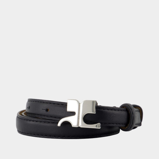 Ceinture Ac - Courreges - Cuir - Noir
