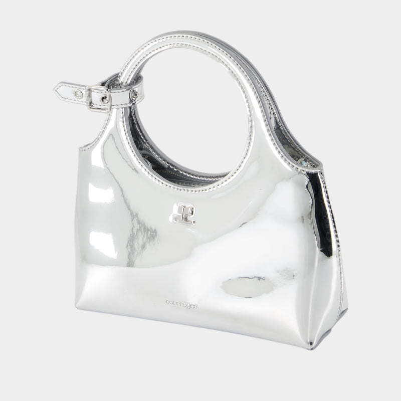 Sac À Main Mini Holy Day Mirror - Courreges - Synthétique - Argenté