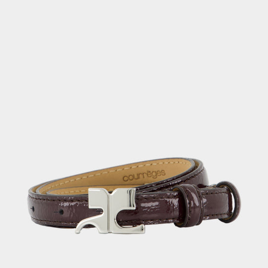 Ceinture Ac - Courreges - Cuir - Bordeaux