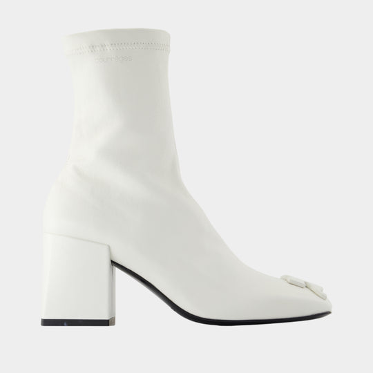 Bottines Reedition - Courreges - Cuir - Blanc