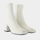 Bottines Reedition - Courreges - Cuir - Blanc