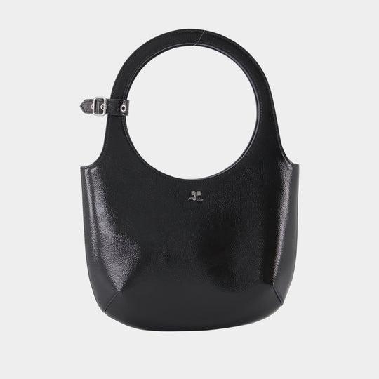 Sac À Main Holy - Courreges - Cuir - Noir