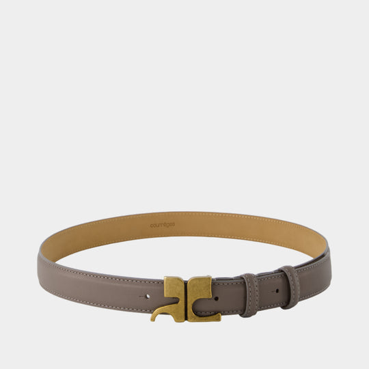 Ceinture Ac 25mm - Courreges - Cuir - Marron