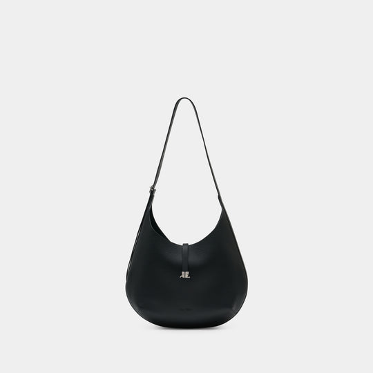 Sac Porté Épaule Holy - Courreges - Cuir - Noir