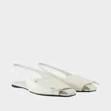 Sandales Iced Fold - Courreges - Cuir - Blanc