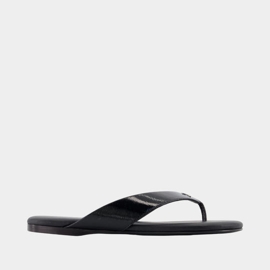 Sandales Vinyl - Courreges - Coton - Noir