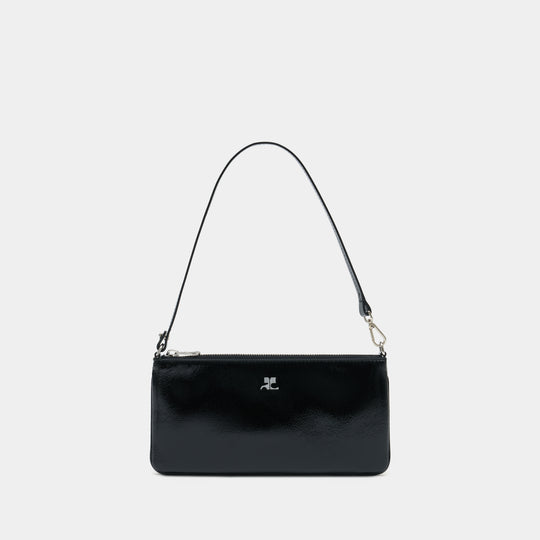 Sac Porté Épaule - Courreges - Cuir - Noir