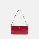 Sac Porté Épaule - Courreges - Cuir - Rouge