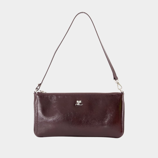 Sac Porté Épaule Ac - Courreges - Cuir - Bordeaux