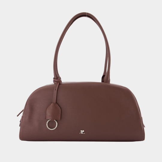 Sac À Main Monday - Courreges - Cuir - Bordeaux