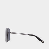 Lunettes De Soleil 24 - Courreges - Métal - Noir