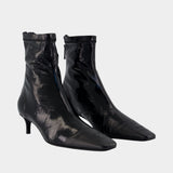 Bottes Toe Cap - Courreges - Cuir - Noir