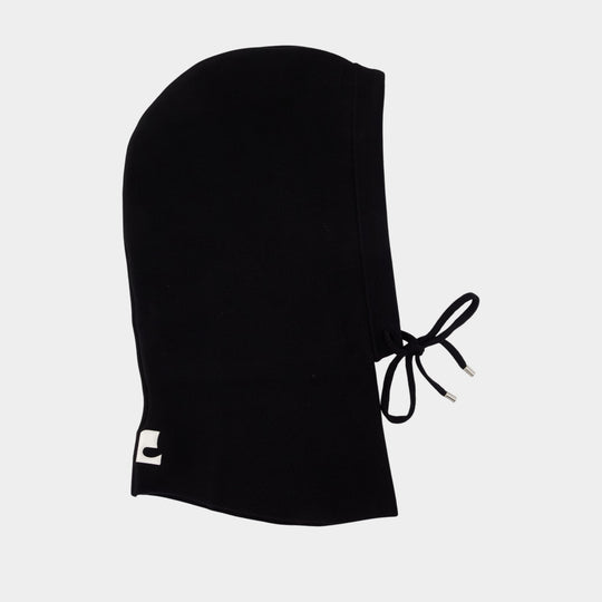 Balaclava Merino - Courreges - Laine - Noir