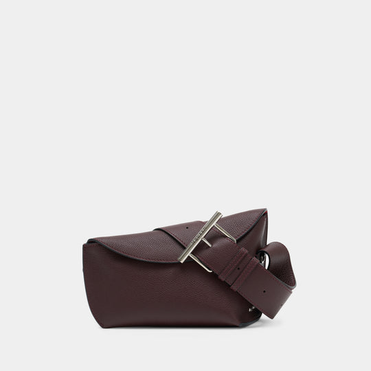 Sac À Bandoulière T-Bar Sling - Alexander McQueen - Cuir - Bordeaux