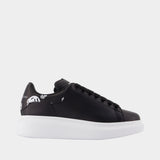 Sneakers Oversized - Alexander McQueen - Cuir - Noir
