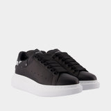 Sneakers Oversized - Alexander McQueen - Cuir - Noir