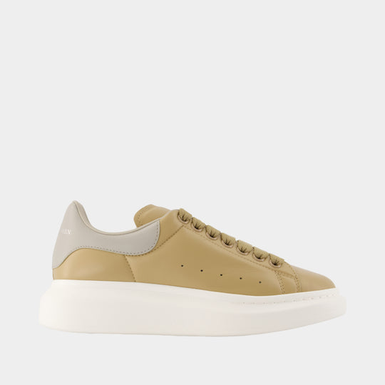 Sneakers Oversized - Alexander McQueen - Cuir - Beige