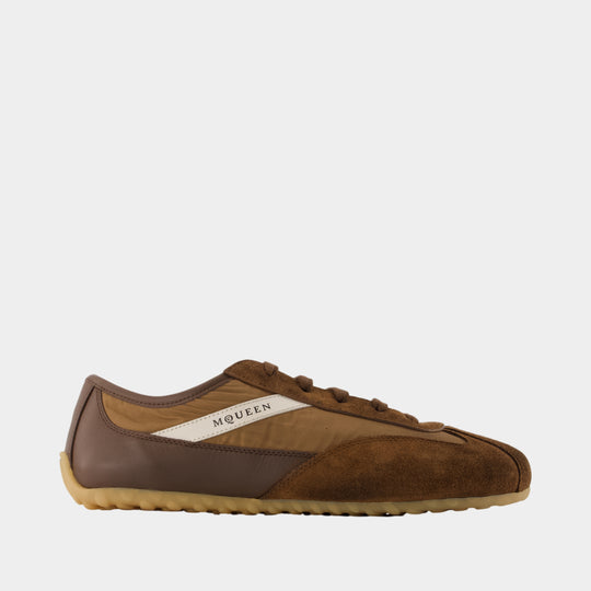 Sneakers Boxe - Alexander McQueen - Cuir - Marron