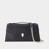 Pochette Skull Top Handle - Alexander McQueen - Cuir - Noir