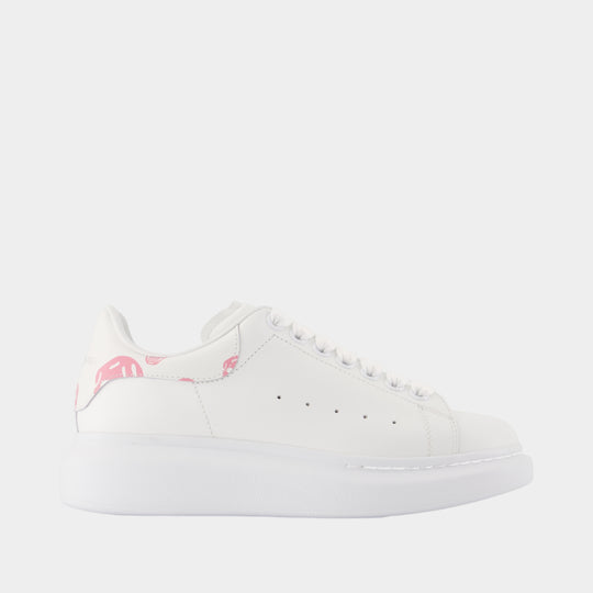 Sneakers Oversized - Alexander McQueen - Cuir - Blanc