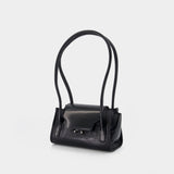 Sac Porté Épaule Trunkette Mini - Marni - Cuir - Noir