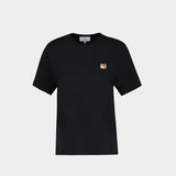 T-Shirt Fox Head Patch Regular - Maison Kitsune - Coton - Noir