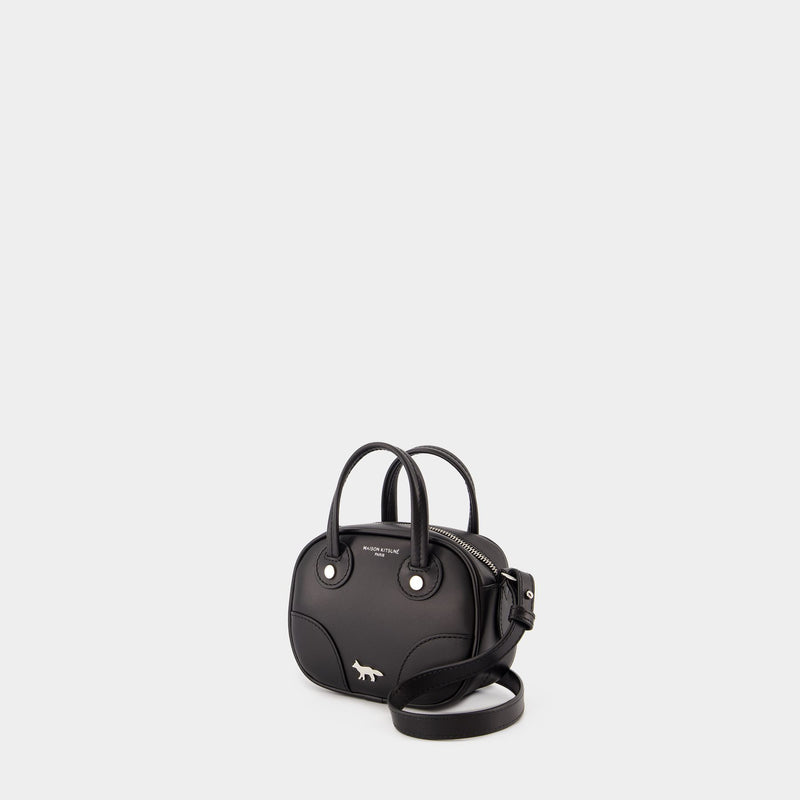 Sac À Bandoulière Mini Boogie - Maison Kitsune - Cuir - Noir