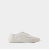 Sneakers Lace Up - Maison Kitsune - Coton - Blanc