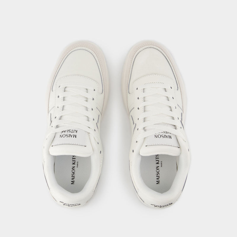 Sneakers Chiru - Maison Kitsune - Cuir - Blanc