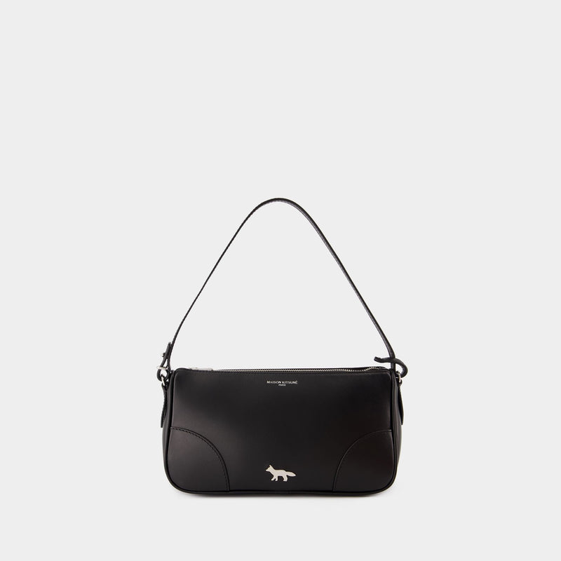 Sac Porté Épaule Boogie Baguette - Maison Kitsune - Cuir - Noir