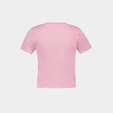 T-Shirt Baby Fox Patch - Maison Kitsune - Coton - Rose