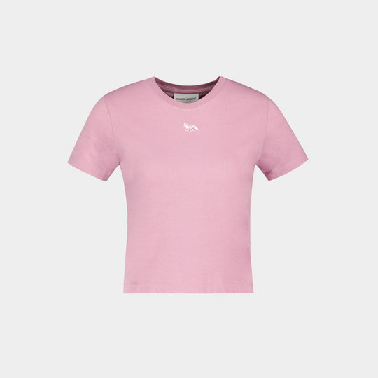 T-Shirt Baby Fox Patch - Maison Kitsune - Coton - Rose