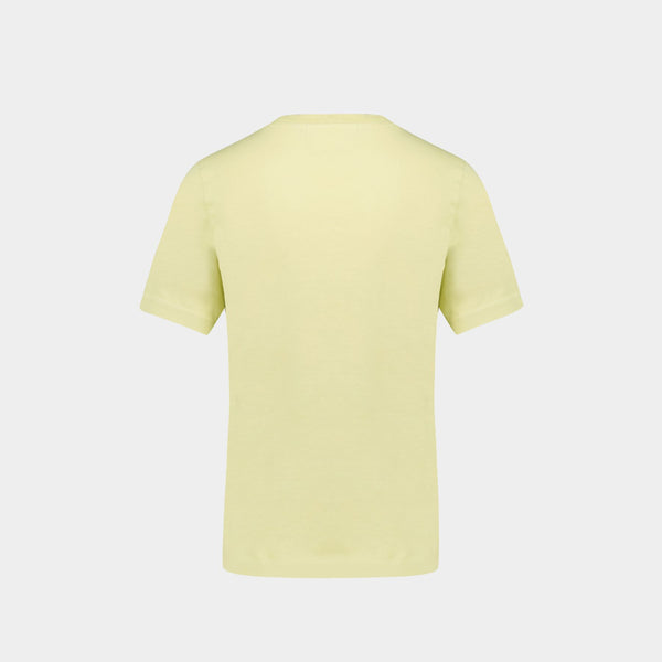 T-Shirt Baby Fox Patch - Maison Kitsune - Coton - Jaune