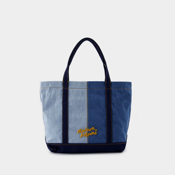 Cabas Fox Head Medium - Maison Kitsune - Denim - Bleu