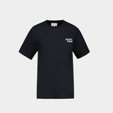 T-Shirt Handwriting Comfort - Maison Kitsune - Coton - Noir