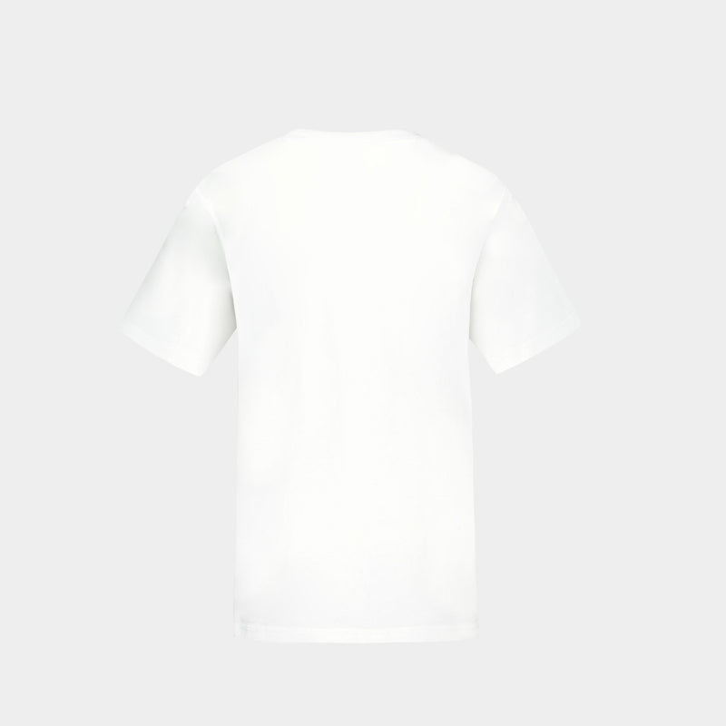 T-Shirt Handwriting Comfort - Maison Kitsune - Coton - Blanc/Noir