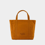 Cabas Fox Head Large - Maison Kitsune - Coton - Marron