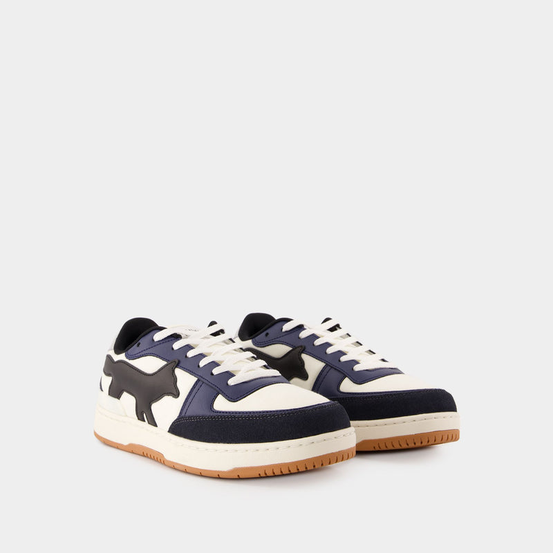 Sneakers Chiru - Maison Kitsune - Cuir - Bleu