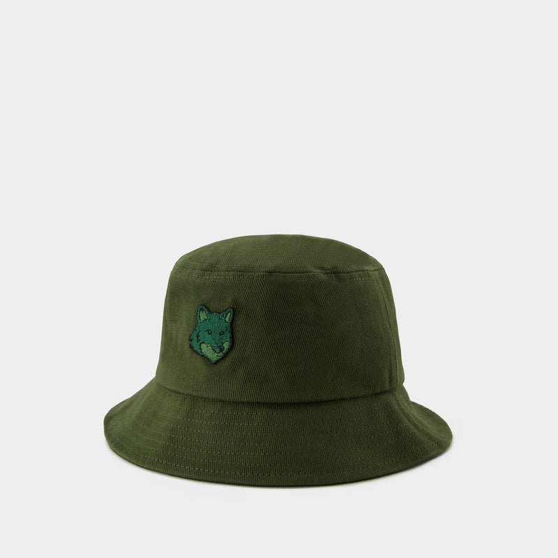 Bob Bold Fox Head - Maison Kitsune - Coton - Vert