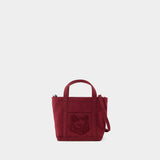 Cabas Fox Head Mini - Maison Kitsune - Coton - Rouge