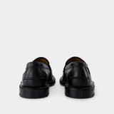 Mocassins - Maison Kitsune - Cuir - Noir