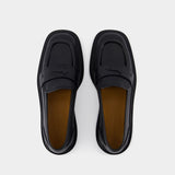 Mocassins - Maison Kitsune - Cuir - Noir