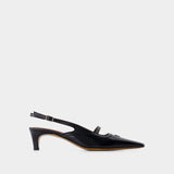 Sling Back Pointy - Maison Kitsune - Cuir - Noir