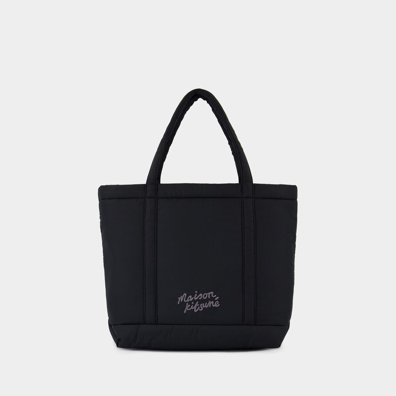 Cabas Fox Head Puffer Medium - Maison Kitsune - Nylon - Noir