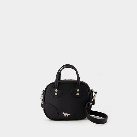 Sac À Bandoulière Boogie - Maison Kitsune - Cuir - Noir